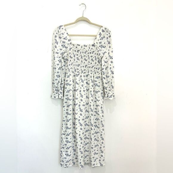 House of Harlow 1960 Floral Midi Linen Dress - Picture 5 of 7